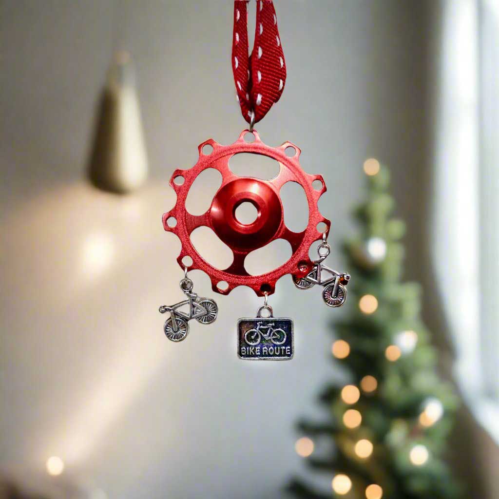 Deck the Halls with Cycling Gear: Unique Jockey Wheel Christmas Tree Decorations