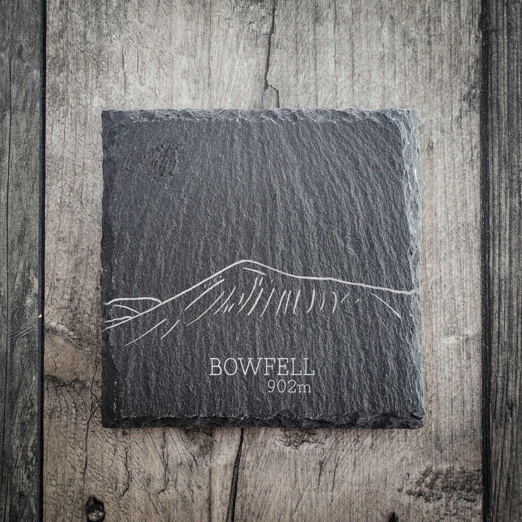 Bowfell Slate Summit Line Art Coaster