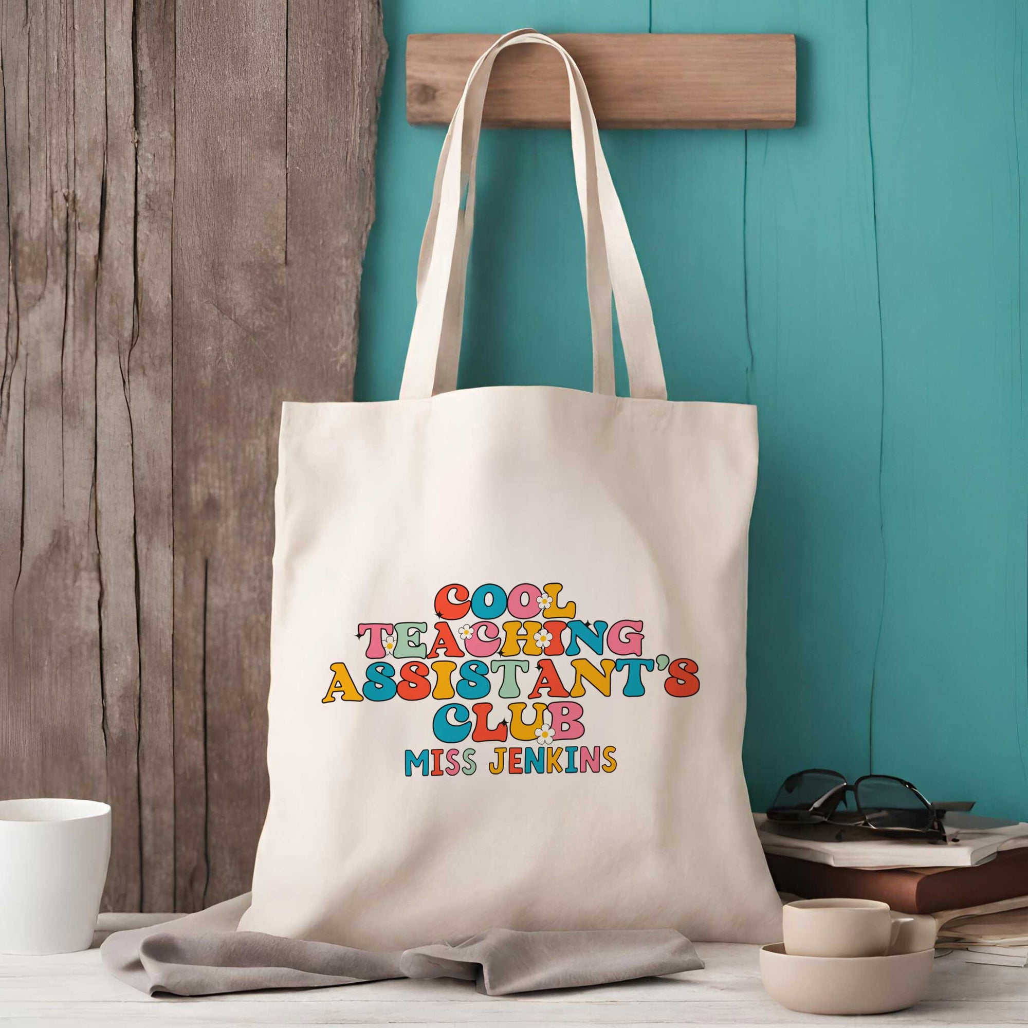 Personalised Cool Teaching Assistant's Club Tote Bag | TA Tote Bag