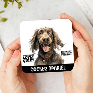 Dog Personality Premium Drinks Coasters | Choose Your Breed