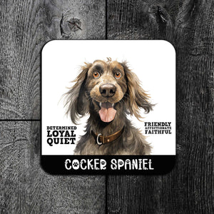 Dog Personality Premium Drinks Coasters | Choose Your Breed