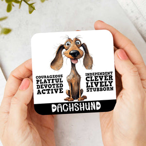 Dog Personality Premium Drinks Coasters | Choose Your Breed