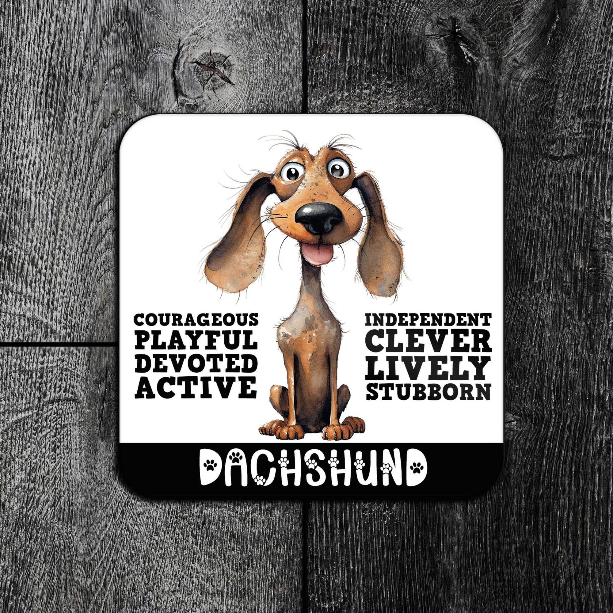 Dog Personality Premium Drinks Coasters | Choose Your Breed