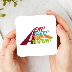 Eat Sleep Run Repeat Running Coaster – Perfect Gift for Runners