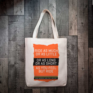 Ride Eddy Merckx Cycling Tote Bag – Two Styles, Inspired by his Classic Jersey