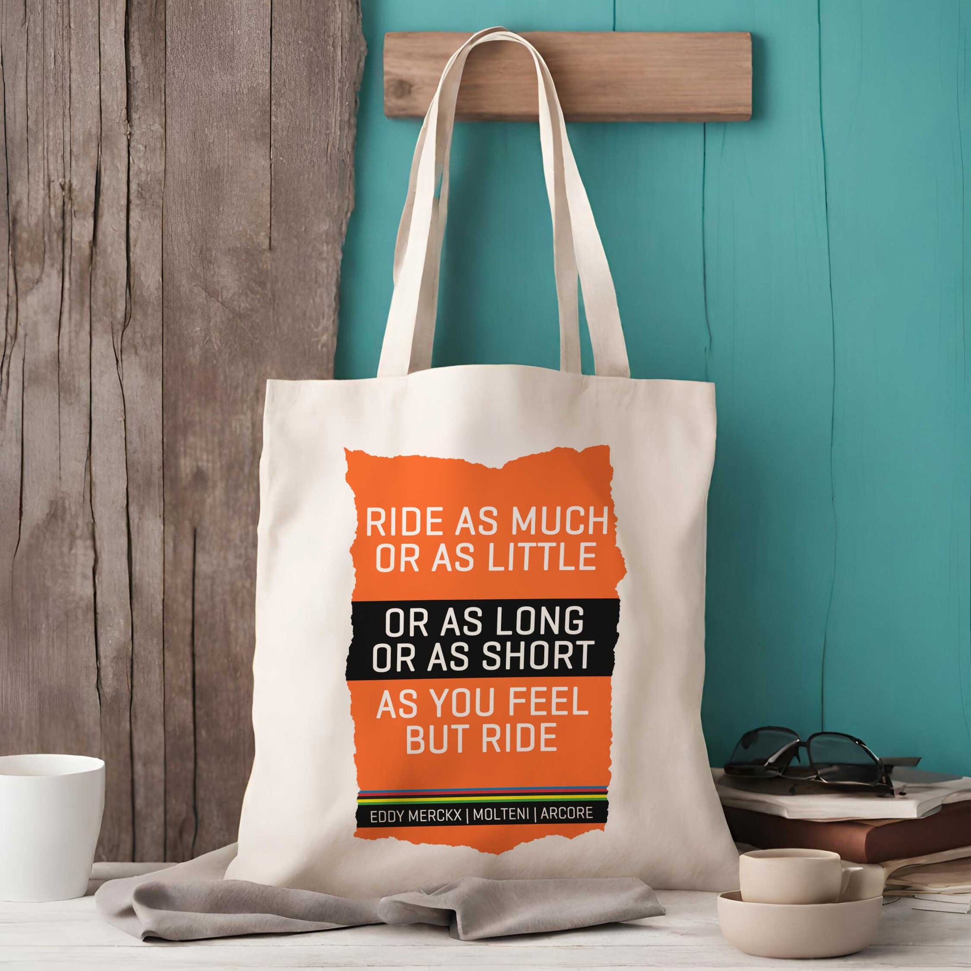 Ride Eddy Merckx Cycling Tote Bag – Two Styles, Inspired by his Classic Jersey