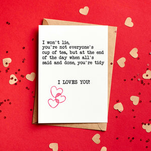 I Loves You - Gavin & Stacey Quote | Funny Valentine's Card