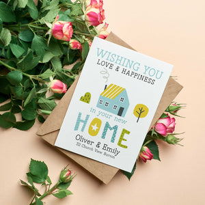 Personalised New Home Card