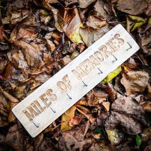 Mile Of Memories Laser Engraved Wooden Medal Rack - Urban Medal Rack