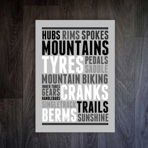 Essence of Mountain Biking : Mountain Biking Print