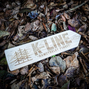 Personalised Trail Name Sign | Handmade Reclaimed Wood Sign