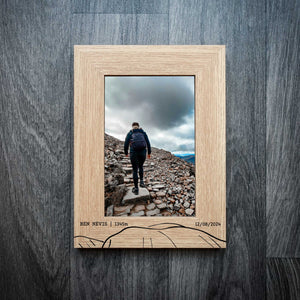 Personalised Ben Nevis Summit Laser Engraved Frame