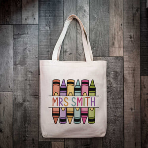 Personalized teacher totes sale