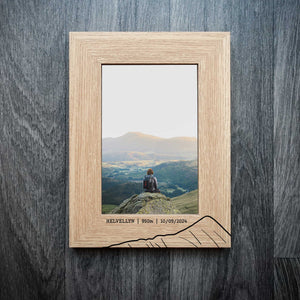 Personalised Helvellyn Summit Laser Engraved Frame