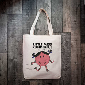 Personalised Little Miss Runderful Tote Bag – Custom Name and Hair Colour for Runners