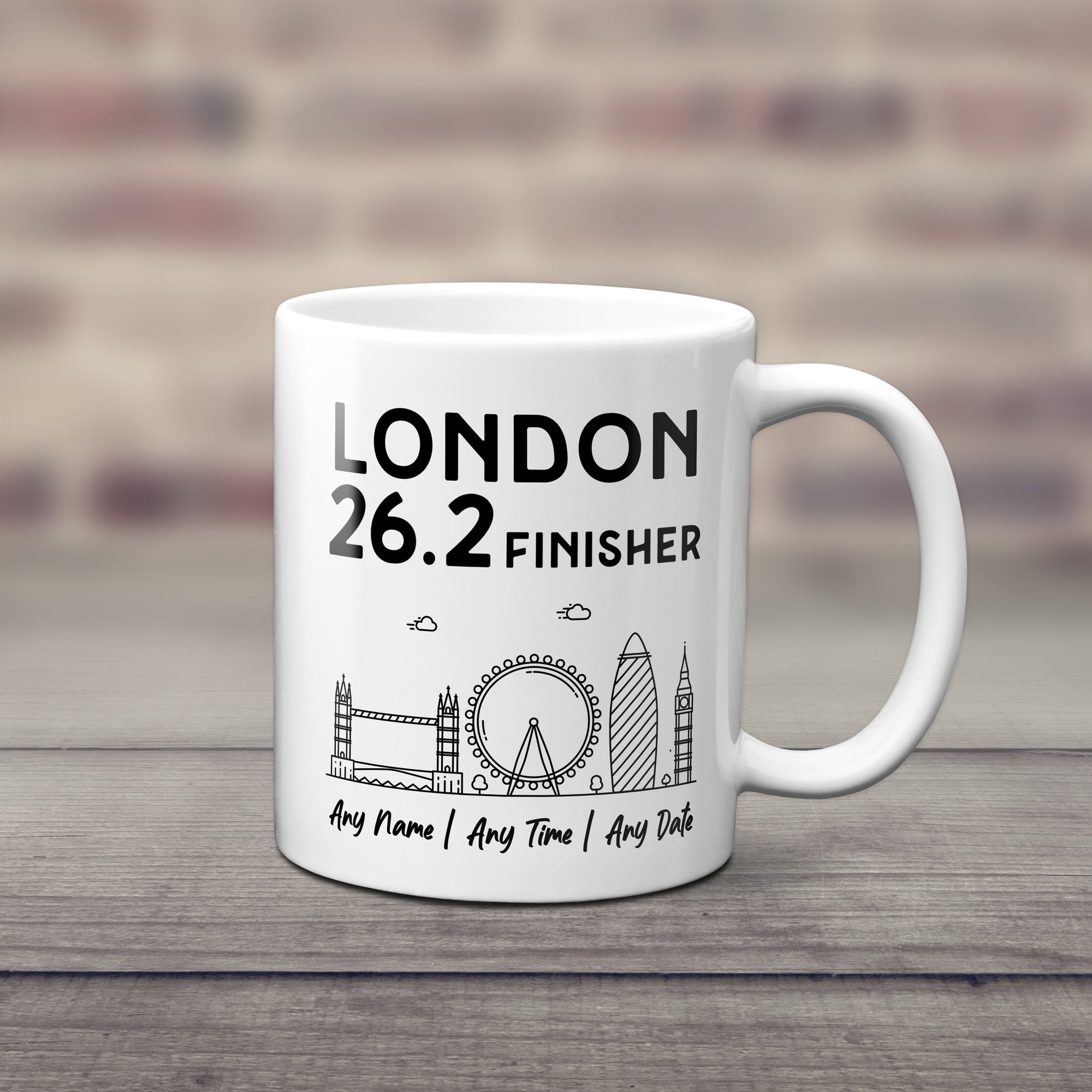 Personalised London 26.2 Finishers Mug | Premium Marathon Mug