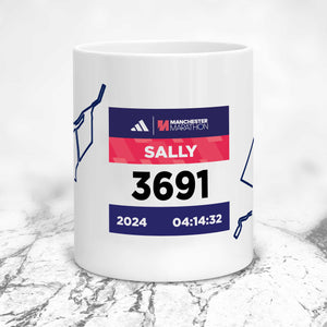 Personalised Manchester Marathon Mugs 2024