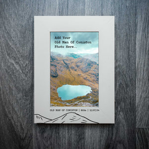 Personalised Old Man Of Coniston Summit Laser Engraved Frame