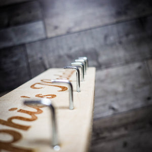 Personalised Medal Rack Display – Handmade from Reclaimed Wood