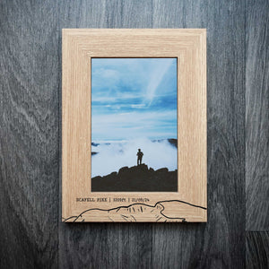 Personalised Scafell Pike Summit Laser Engraved Frame