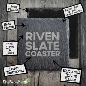 I'd Hike That Premium Slate Coaster