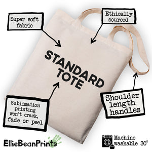 Personalised Retro Cool Teacher Club Teacher Tote Bag