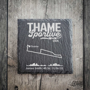 Thame Official  Sportive Personalised Slate Coaster