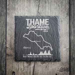 Thame Official  Sportive Personalised Slate Coaster