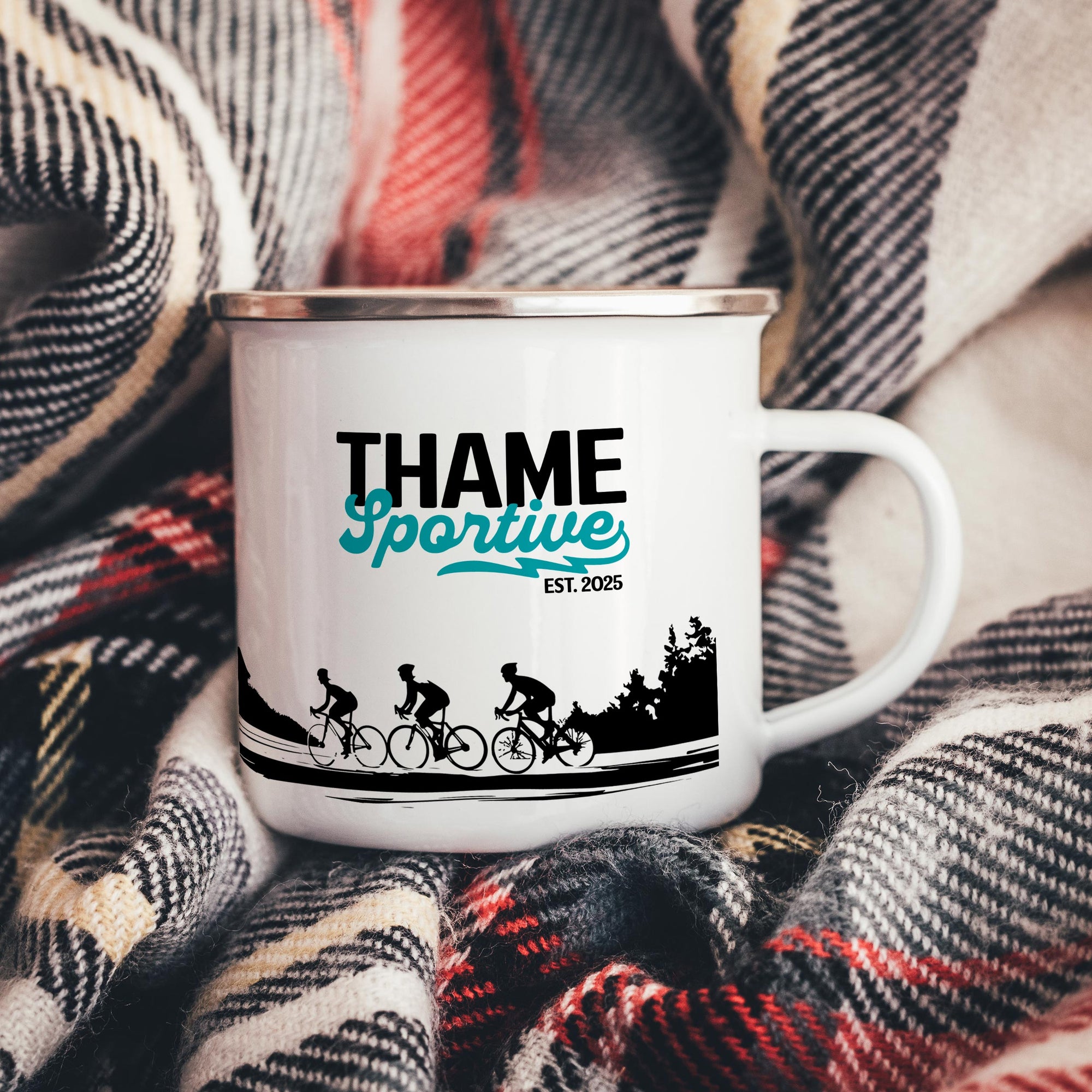 Official Thame Sportive Premium Enamel Camper Mug