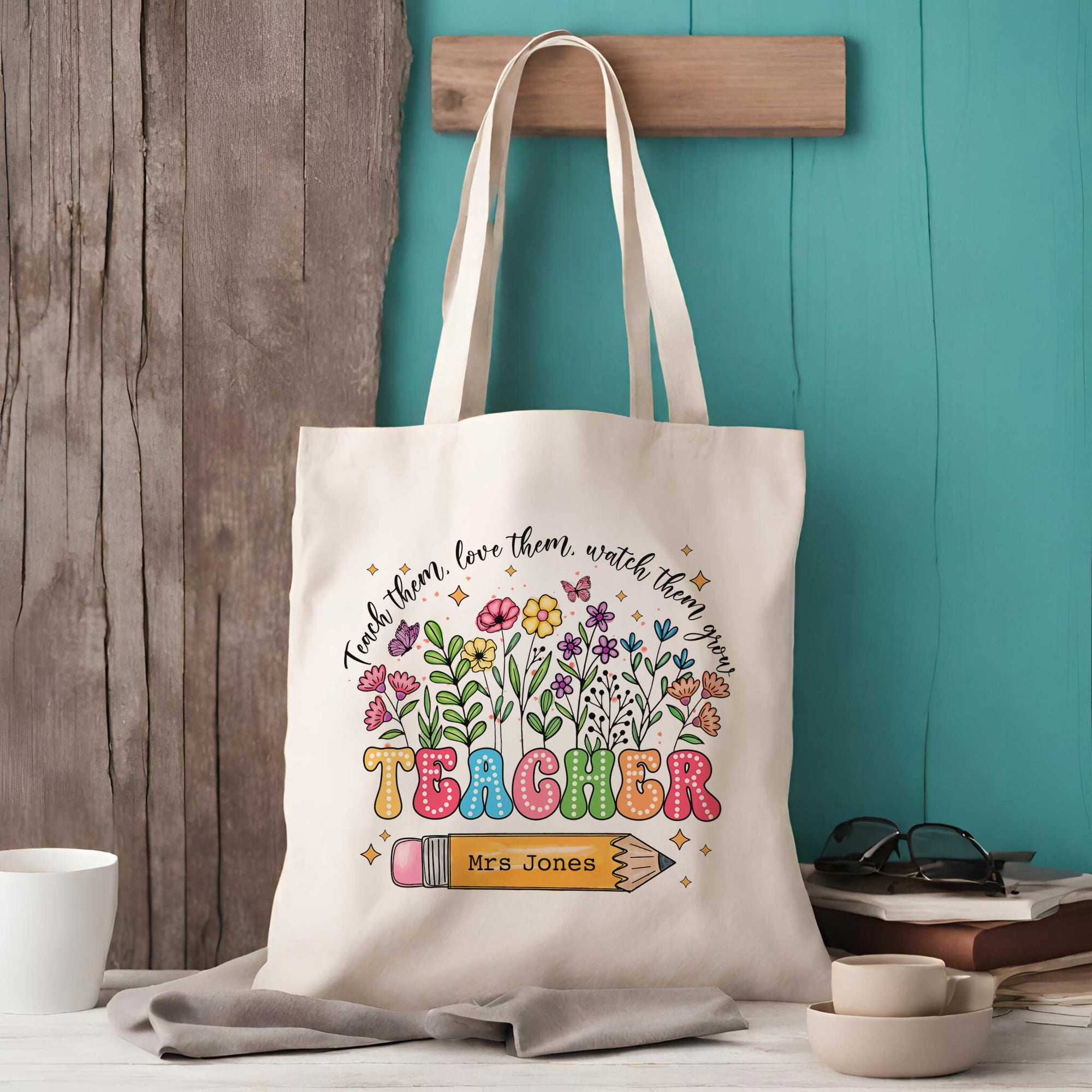 Tote bag for teachers sale