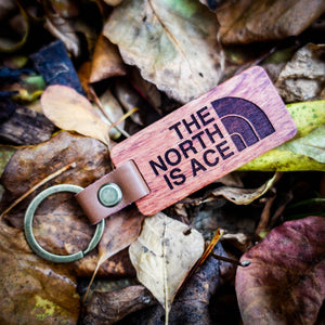 Northernly The North Is Ace Key Ring | Laser Engraved