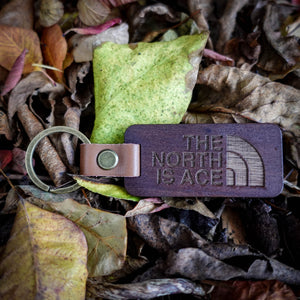 Northernly The North Is Ace Key Ring | Laser Engraved