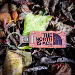 Northernly The North Is Ace Key Ring | Laser Engraved