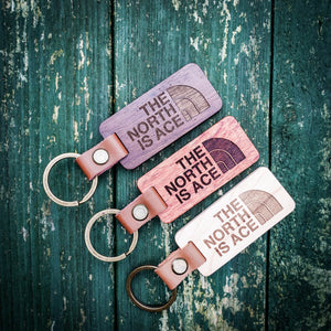 Northernly The North Is Ace Key Ring | Laser Engraved