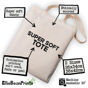 Super Cute Personalised Little Miss Marathon (Or Any Other Race) Tote Bag