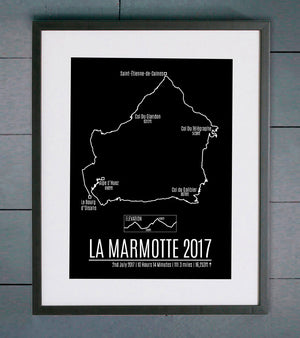 La Marmotte Sportive GPS Personalised Print