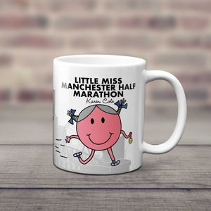 Little Miss Manchester Half Marathon Personalised Running Mug