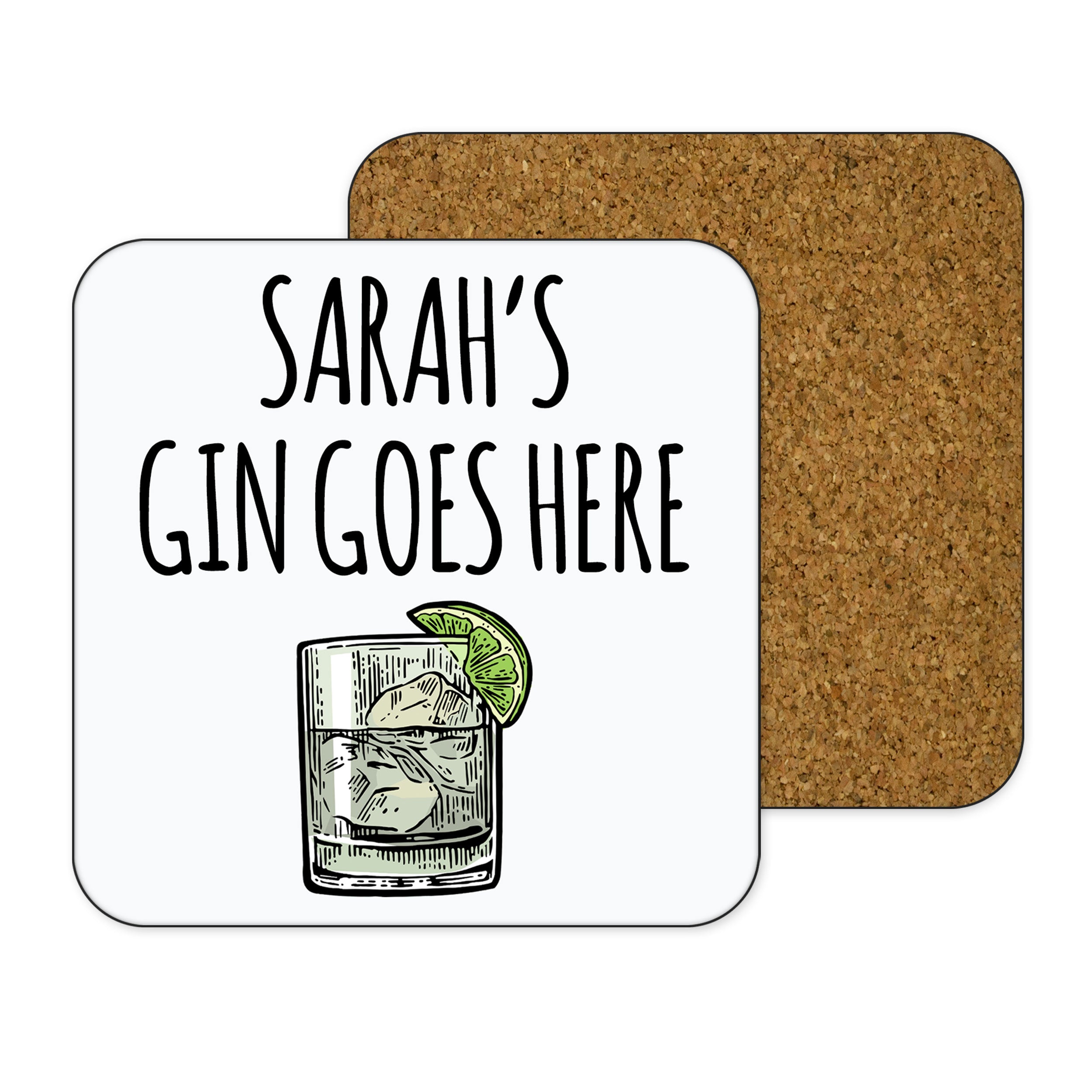 Personalised Gin Coaster EllieBeanPrints