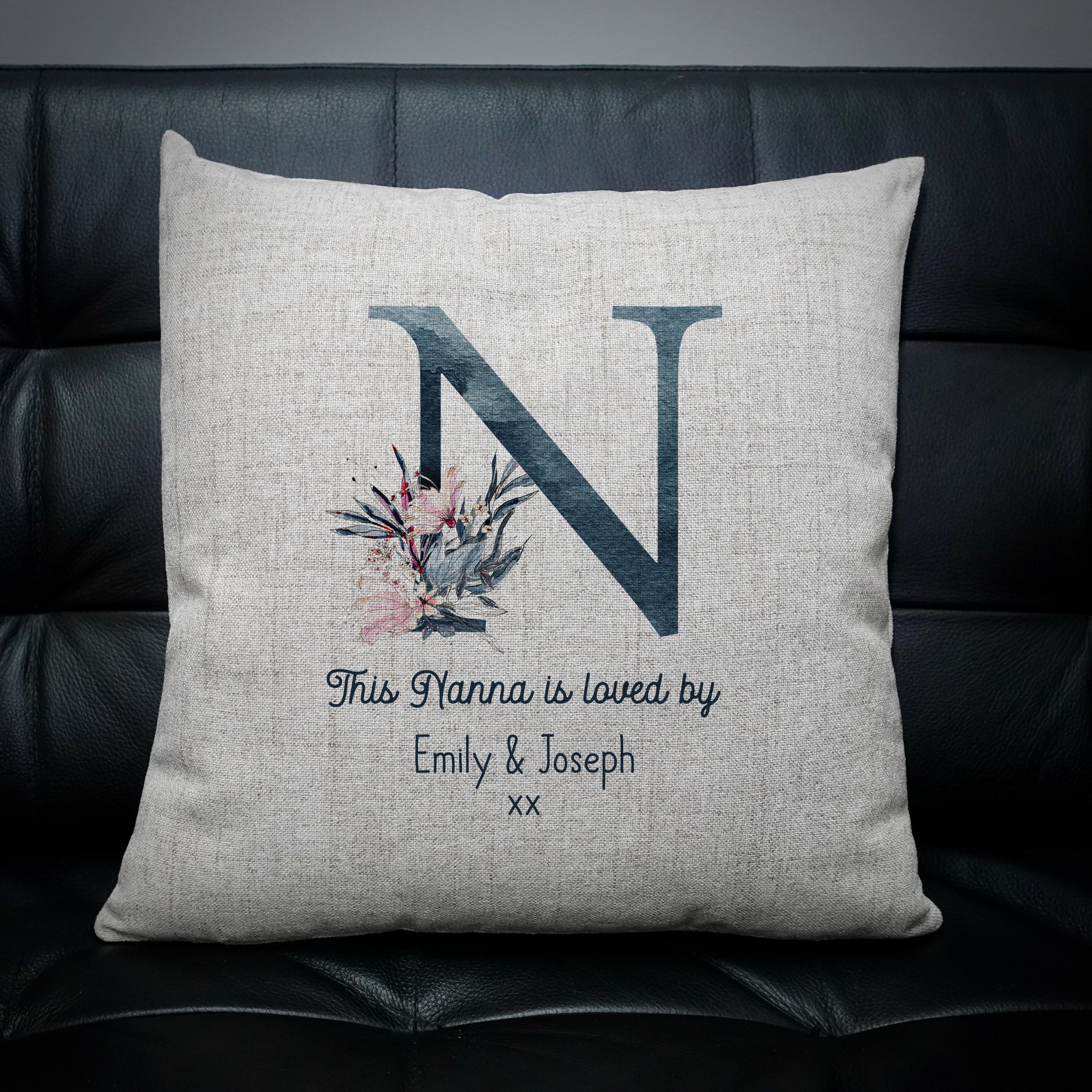 Personalised This Nanna Is Loved By Cushion Cover EllieBeanPrints