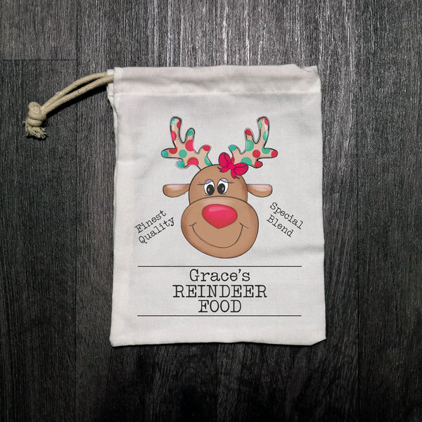 Personalised Reindeer Food Bags EllieBeanPrints