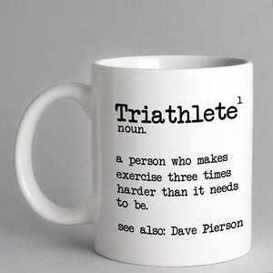 Personalised Triathlete Dictionary Mug