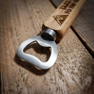 Take Me To The Trails Wooden Bottle Opener