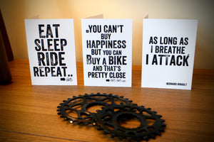 Cycling Greetings Cards - Multi-Pack - 3 Cards - Your Choice