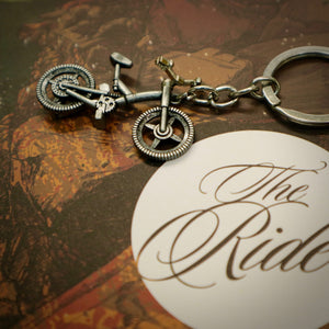 Metal Mountain Bike Keyring